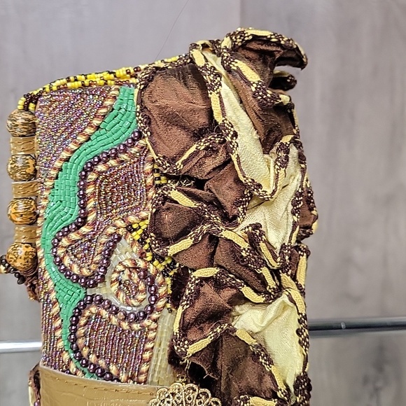 Mary Frances Small Framed Beaded Handbag Purse - Picture 7 of 15